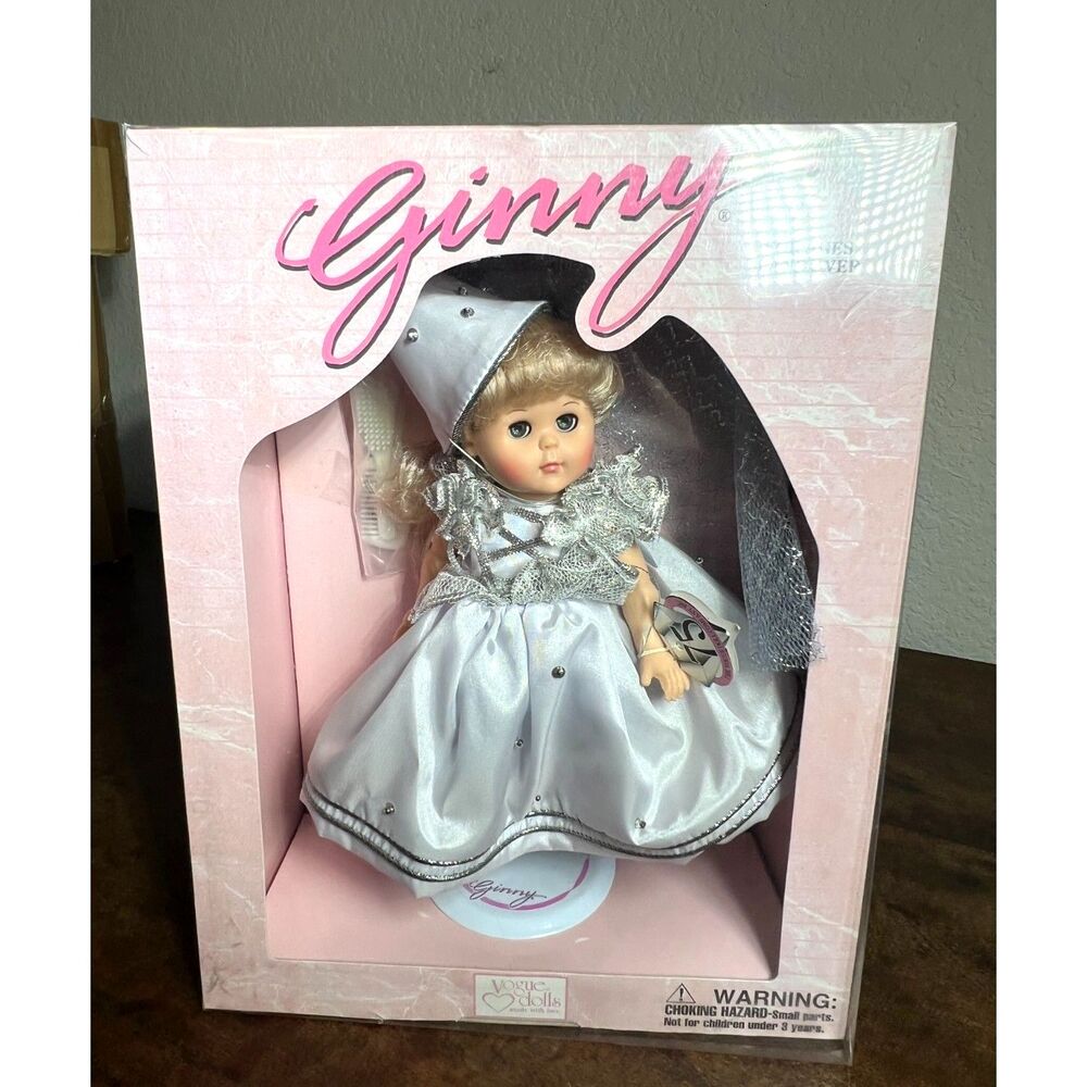 Vintage Vogue Ginny Doll 7GC02 Diamond Jubilee Princess 1995 – 8" - Box & Stand